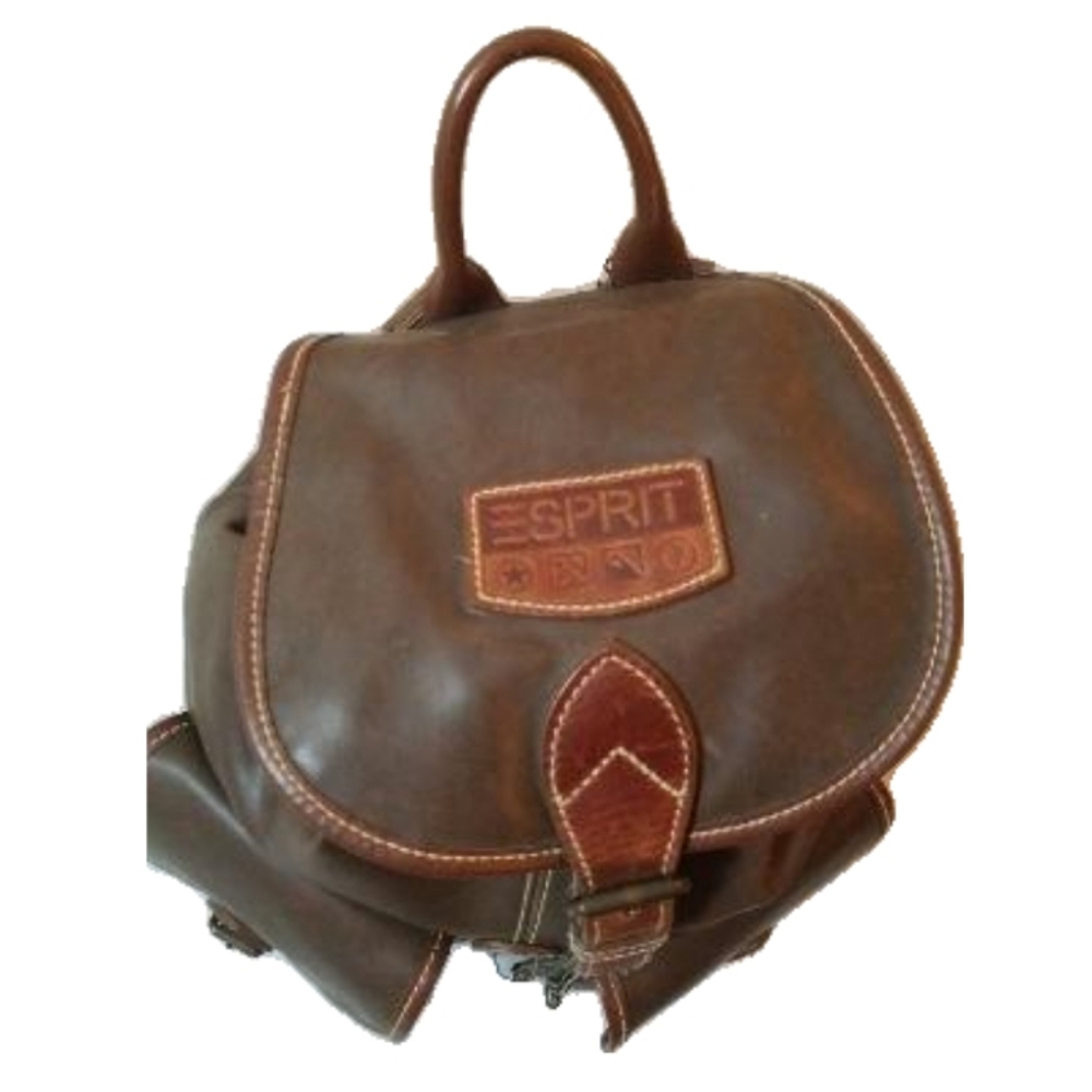 Vintage Esprit Brown Backpack - Picture 4 of 8